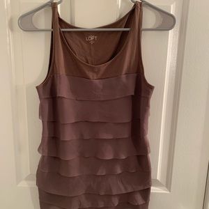 LOFT ruffle tank size XS